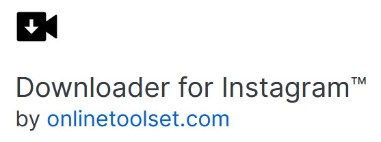 Downloader for Instagram by onlinetoolset.com